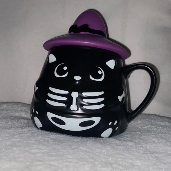🐈‍⬛ Glow in the dark black cat witch mug Charmed aroma empty - Picture 8 of 8
